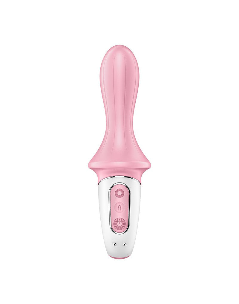 Satisfyer - Air Pump Booty 5+ - Opblaasbare Anaal Vibrator - Met App Control - Roze
