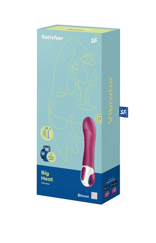Satisfyer - Big Heat - Verwarmde G-spot Vibrator - Met App Control - Berry Rood