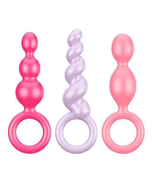 Satisfyer - Booty Call - Anaal Plugs - Set Van 3 - Roze/Lila/Fuchsia