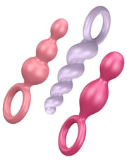 Satisfyer - Booty Call - Anaal Plugs - Set Van 3 - Roze/Lila/Fuchsia