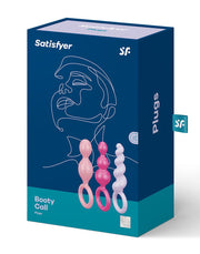 Satisfyer - Booty Call - Anaal Plugs - Set Van 3 - Roze/Lila/Fuchsia