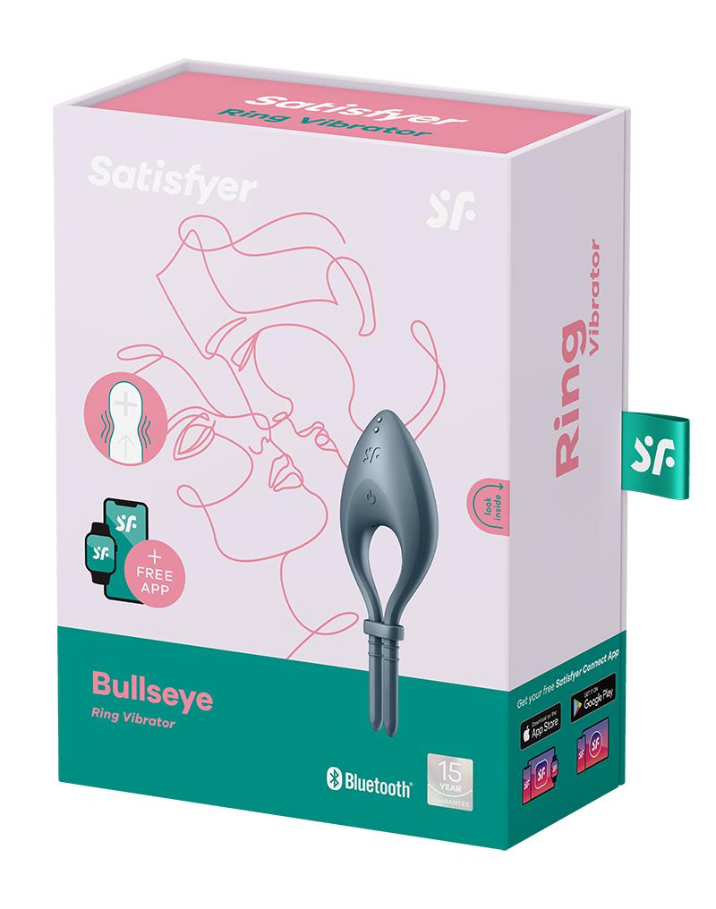 Satisfyer - Bull's Eye - Vibrerende Cockring Met App Control - Donkerblauw