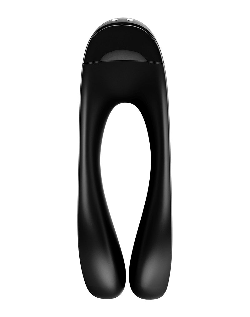Satisfyer - Candy Cane Vinger Vibrator - Zwart
