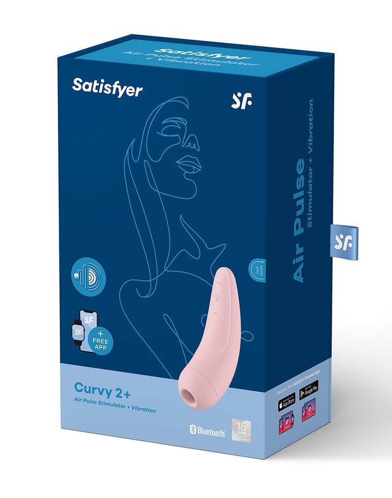 Satisfyer - Curvy 2+ Pink - App Connect Clitoris Vibrator