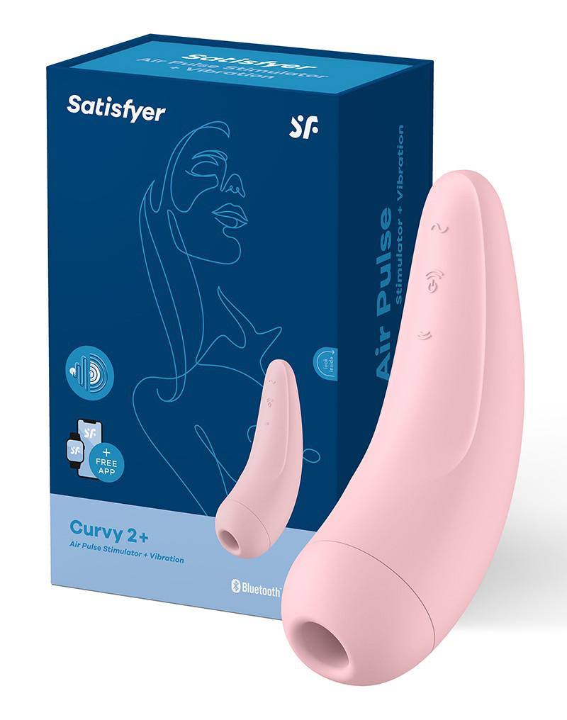 Satisfyer - Curvy 2+ Pink - App Connect Clitoris Vibrator