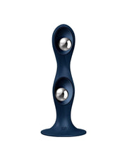Satisfyer - Double Ball-R - Verzwaarde Dildo met Bewegende Metalen Kogels - Blauw