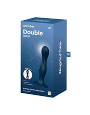 Satisfyer - Double Ball-R - Verzwaarde Dildo met Bewegende Metalen Kogels - Blauw