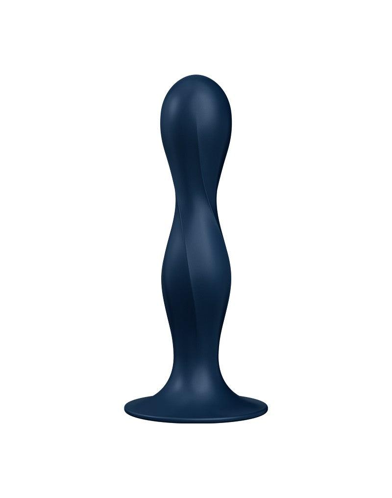Satisfyer - Double Ball-R - Verzwaarde Dildo met Bewegende Metalen Kogels - Blauw