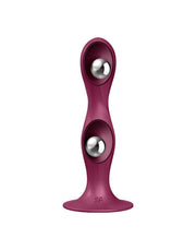 Satisfyer - Double Ball-R - Verzwaarde Dildo met Bewegende Metalen Kogels - Rood