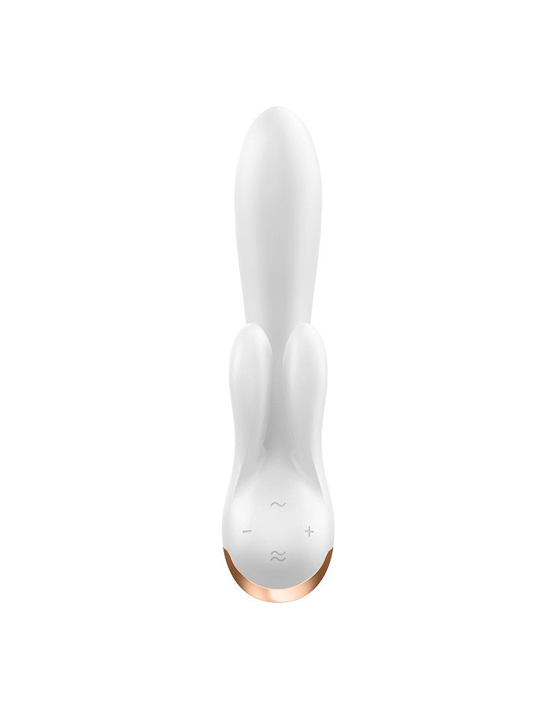 Satisfyer - Double Flex - Rabbit Vibrator - Met App Control - Wit