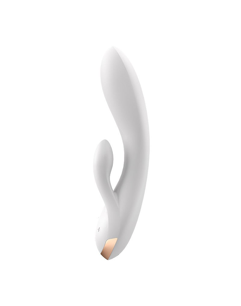 Satisfyer - Double Flex - Rabbit Vibrator - Met App Control - Wit