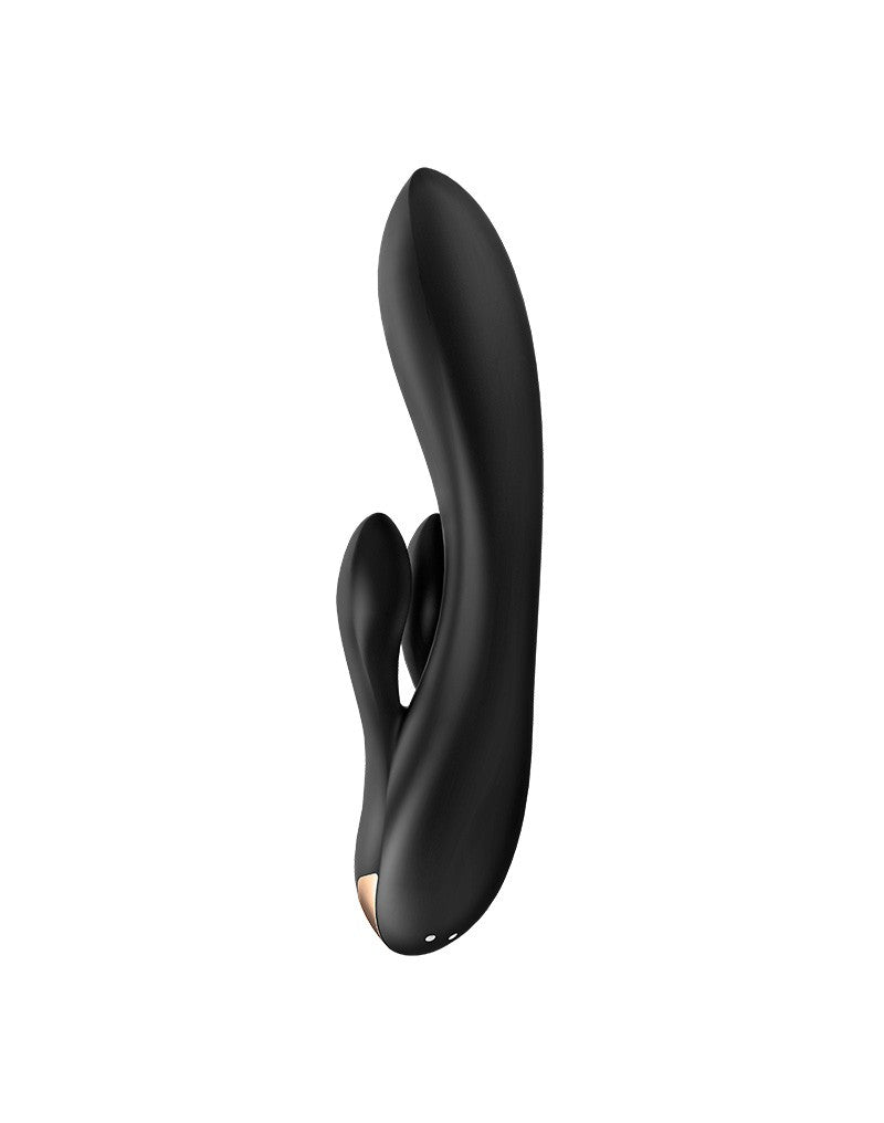 Satisfyer - Double Flex - Rabbit Vibrator - Met App Control - Zwart