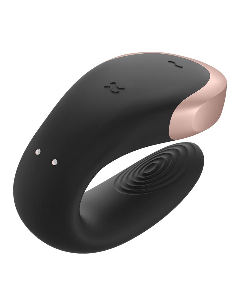 Satisfyer - Double Love - Luxe Partner Vibrator - Zwart