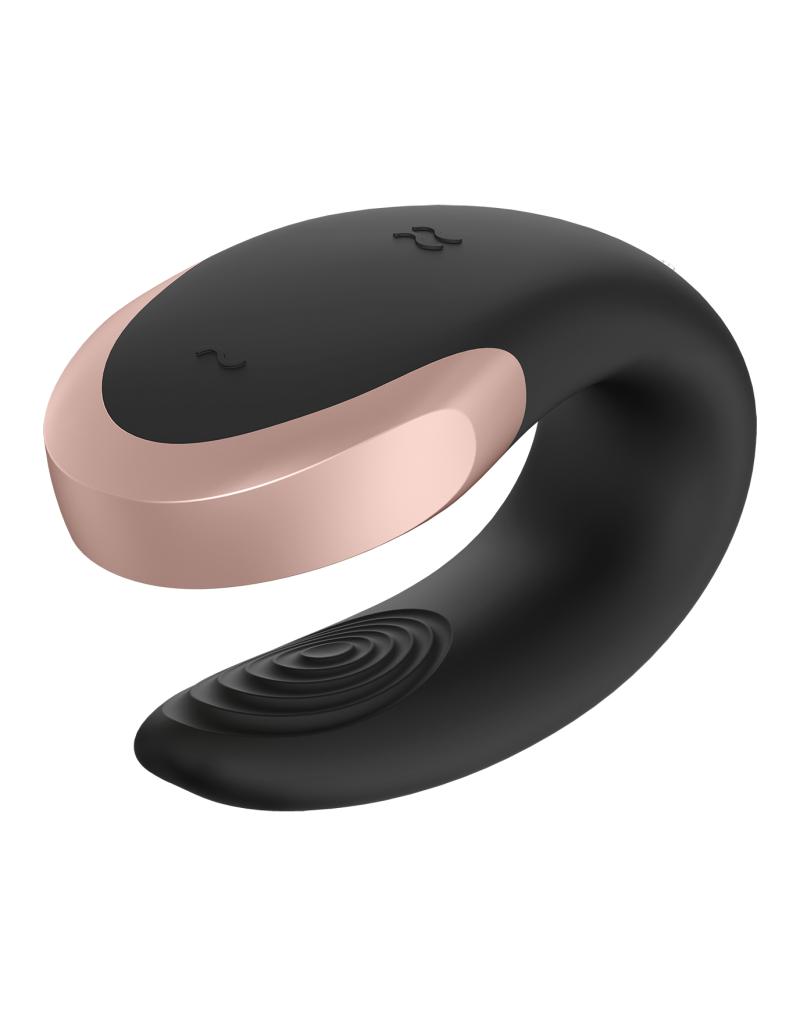 Satisfyer - Double Love - Luxe Partner Vibrator - Zwart