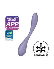 Satisfyer - G-Spot Flex 5+ - Flexibele G-Spot Vibrator - Met App Control - Lila