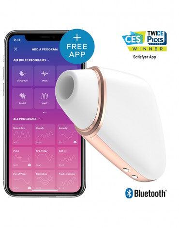 Satisfyer - Love Triangle - Clitoris Vibrator - Met App Control - Wit