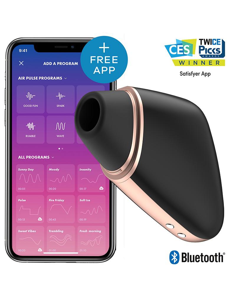 Satisfyer - Love Triangle - Clitoris Vibrator - Met App Control - Zwart