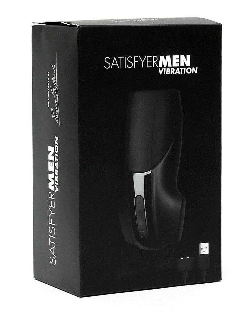 Satisfyer - Men Masturbator Vibrerend - Zwart