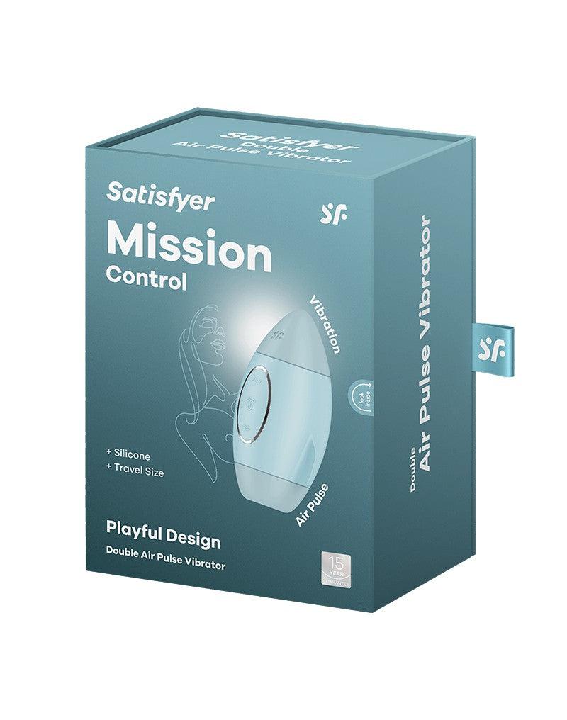 Satisfyer - Mission Control - Luchtdruk Vibrator - Lichtblauw