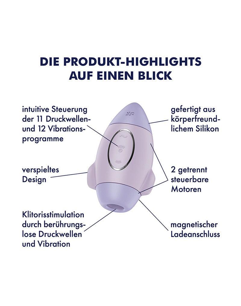 Satisfyer - Mission Control - Luchtdruk Vibrator - Lila
