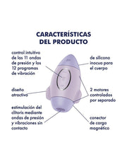 Satisfyer - Mission Control - Luchtdruk Vibrator - Lila