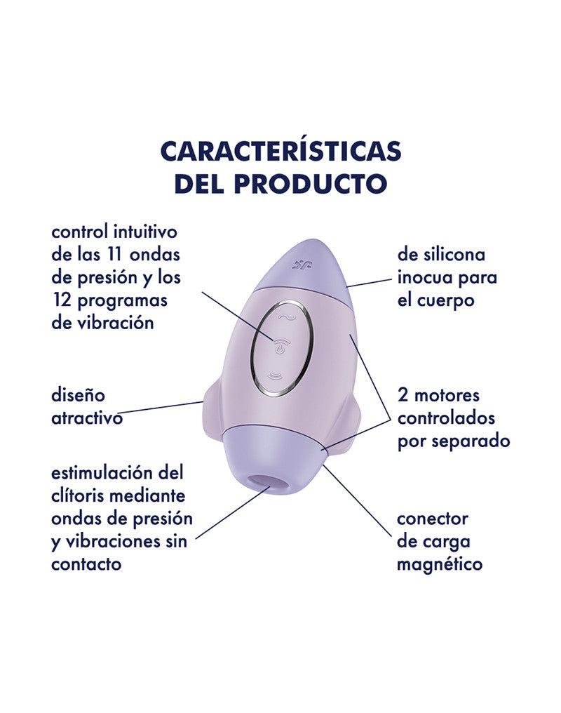 Satisfyer - Mission Control - Luchtdruk Vibrator - Lila