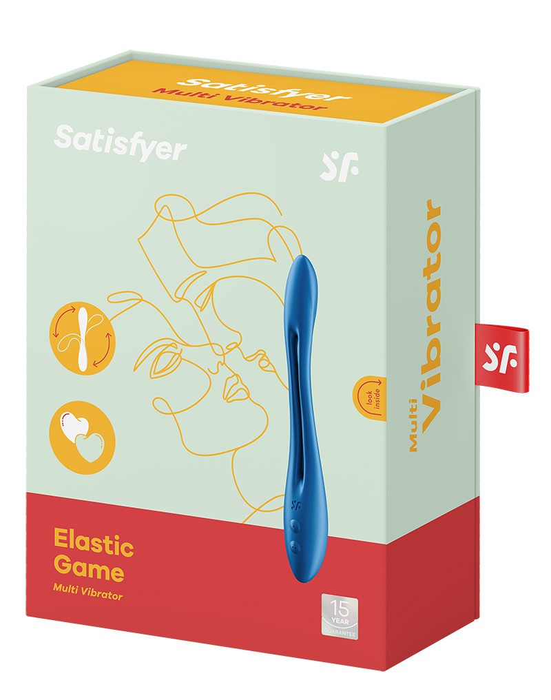 Satisfyer - Elastic Game - Multifunctionele Buigbare Vibrator - Blauw