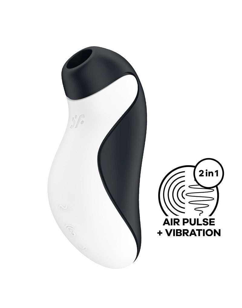 Satisfyer - Orca Luchtdruk Vibrator - Zwart/Wit