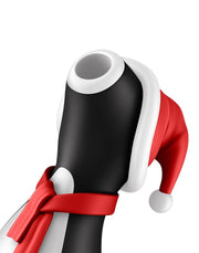 Satisfyer Penguin - Holiday Edition - Luchtdruk Stimulator - USB-oplaadbaar - Zwart, Rood & Wit