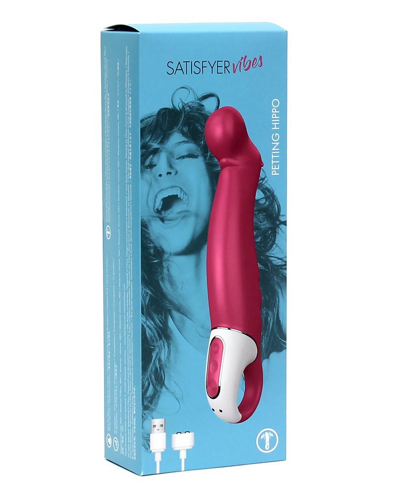 Satisfyer - Petting Hippo - G-spot Vibrator - Fuchsia