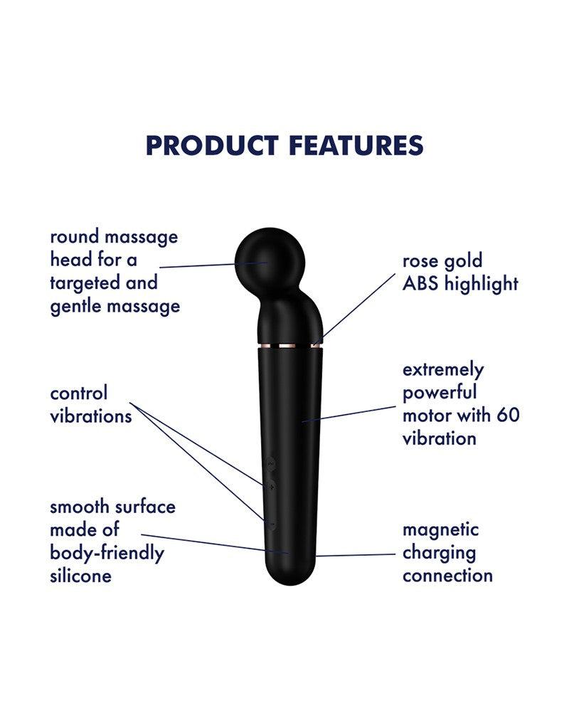 Satisfyer - Planet Wand-er - Wand Vibrator - Zwart