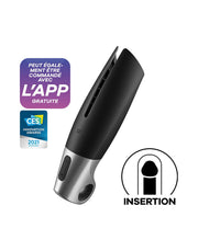 Satisfyer - Power Masturbator - Met App Control - Zwart/Zilver