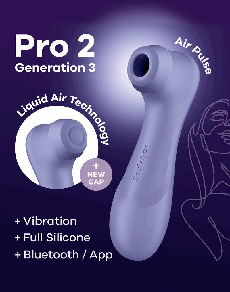Satisfyer - Pro 2 Generation 3 - Luchtdruk Vibrator Met App Control - Lila