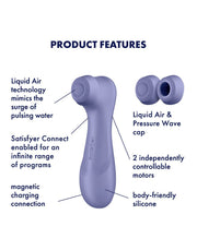 Satisfyer - Pro 2 Generation 3 - Luchtdruk Vibrator Met App Control - Lila