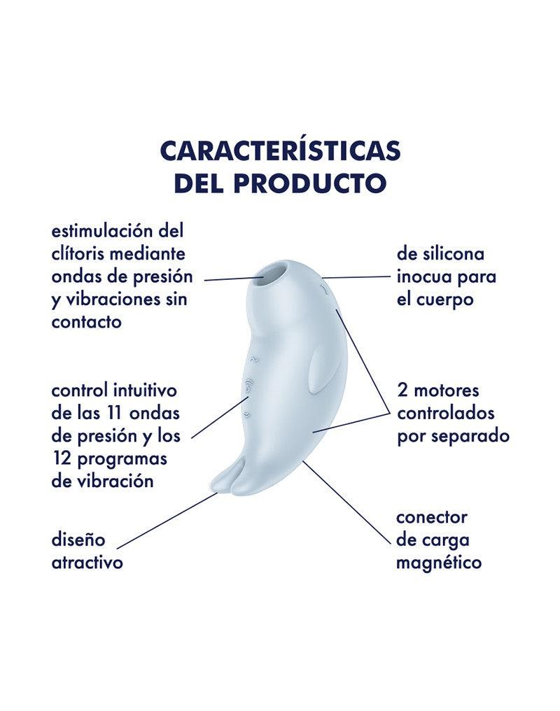 Satisfyer - Seal You Soon - Luchtdruk Vibrator met Vibratie - Lichtblauw