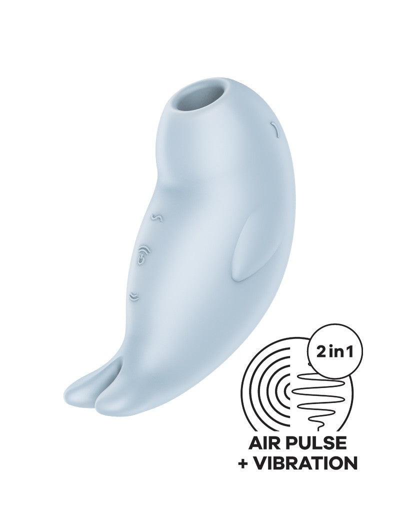 Satisfyer - Seal You Soon - Luchtdruk Vibrator met Vibratie - Lichtblauw