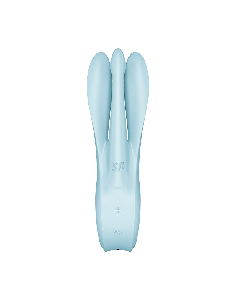 Satisfyer - Threesome 1 - Multi Vibrator Met 3 Voelsprieten - Lichtblauw