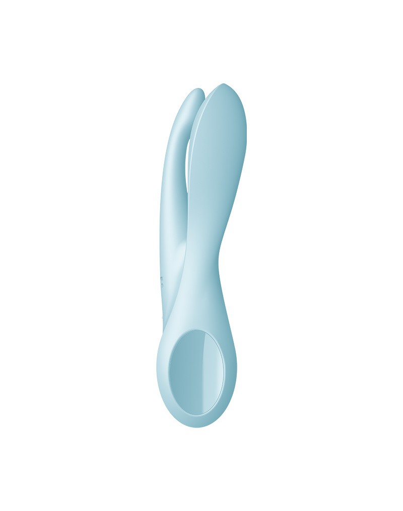 Satisfyer - Threesome 1 - Multi Vibrator Met 3 Voelsprieten - Lichtblauw