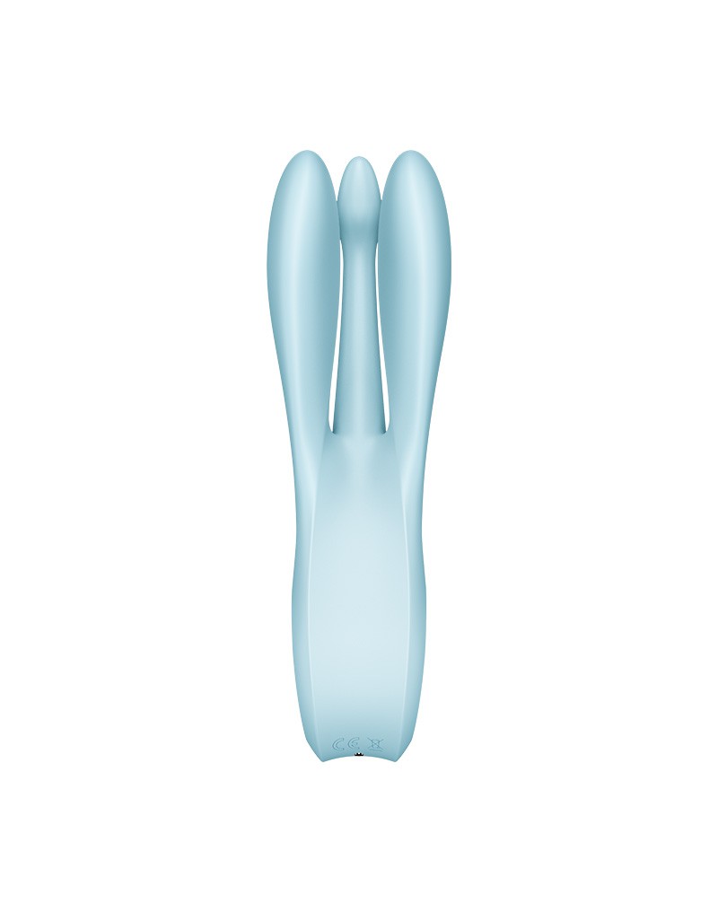Satisfyer - Threesome 1 - Multi Vibrator Met 3 Voelsprieten - Lichtblauw