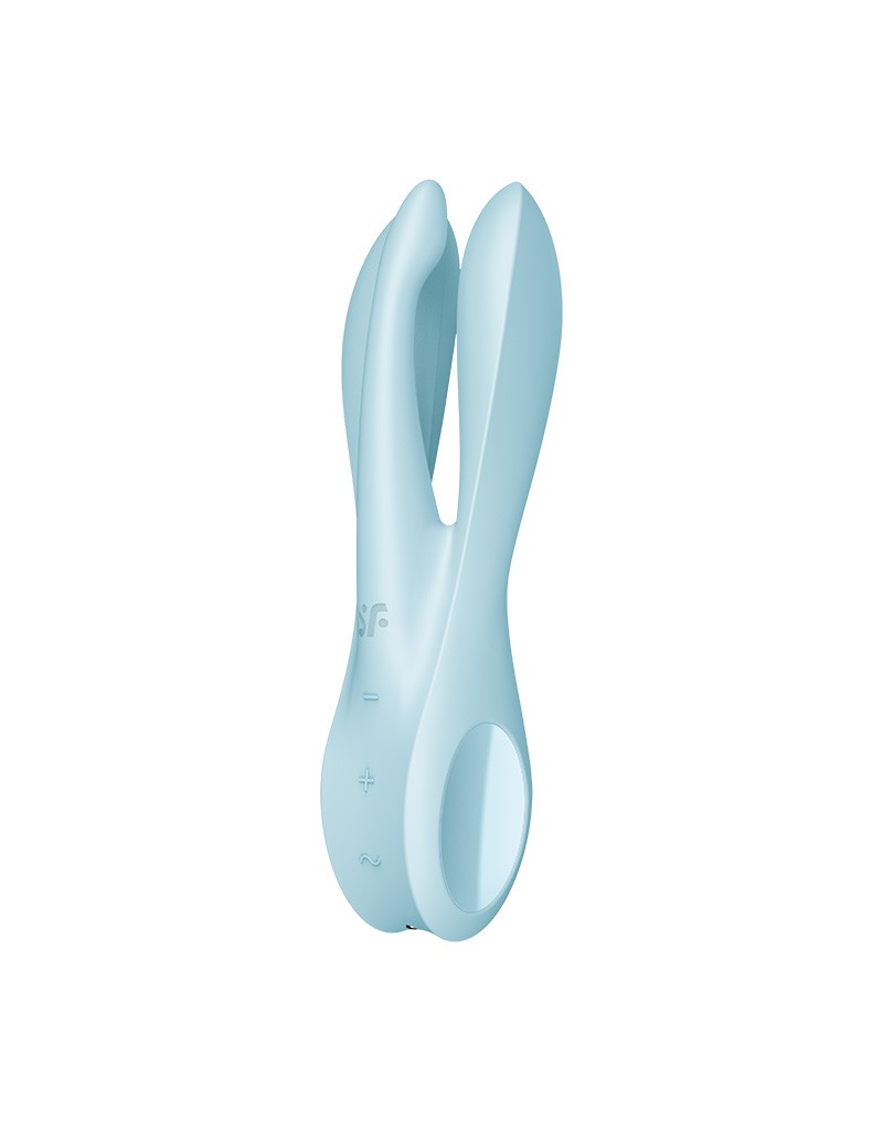 Satisfyer - Threesome 1 - Multi Vibrator Met 3 Voelsprieten - Lichtblauw