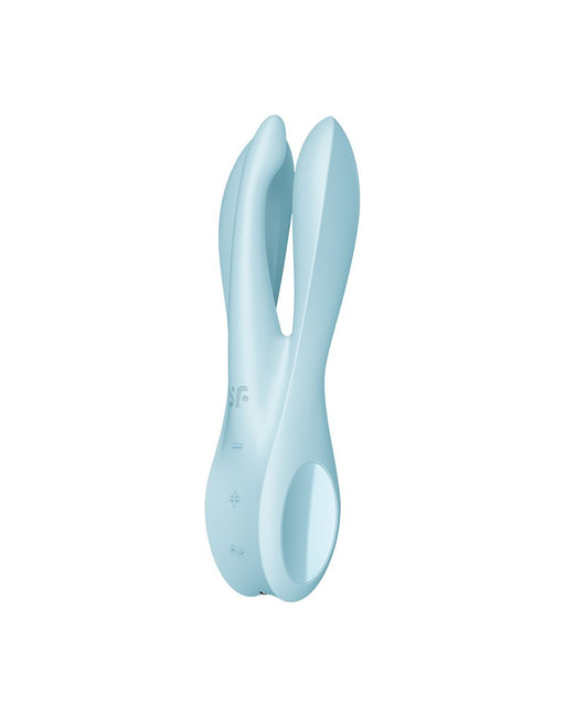 Satisfyer - Threesome 1 - Multi Vibrator Met 3 Voelsprieten - Lichtblauw