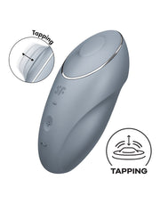 Satisfyer - Tap & Climax 1 - Vibrerende Clitoris Vibrator met Tik/Tapping Functie - Lichtblauw