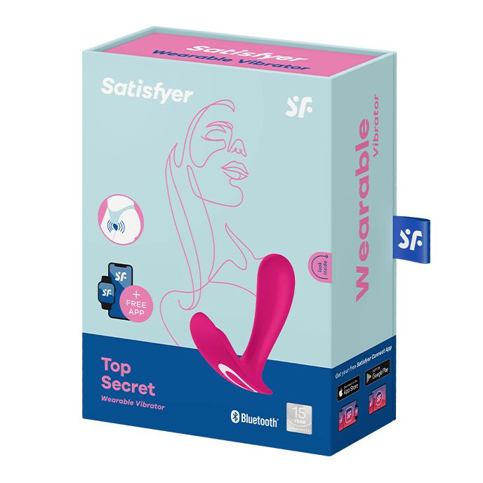 Satisfyer - Top Secret - Draagbare Vibrator Met Anaal Stimulator Roze