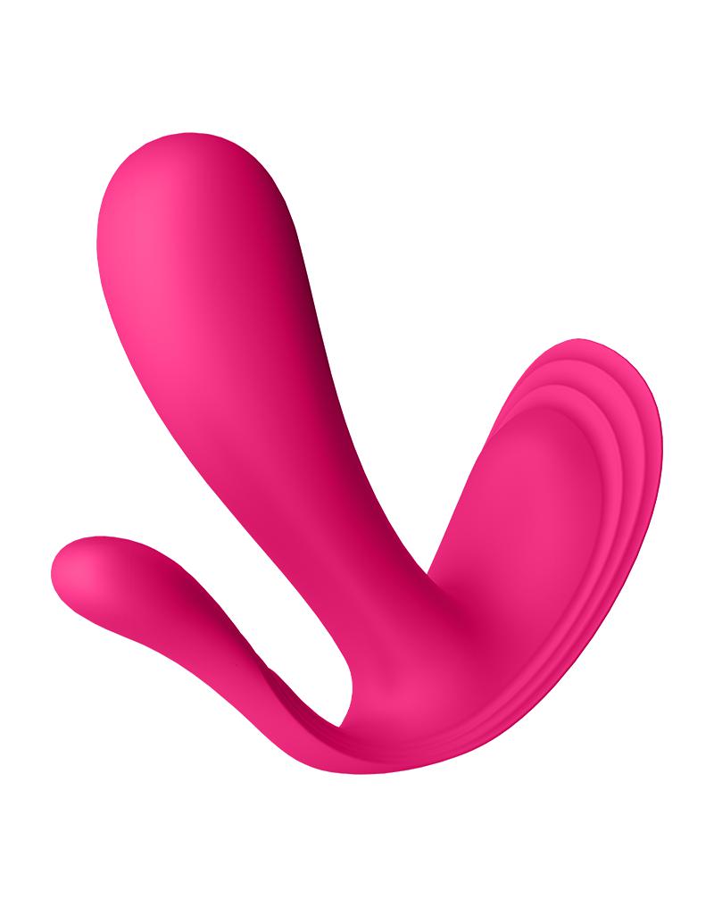 Satisfyer - Top Secret Plus - Draagbare Vibrator Met Anaal Stimulator - Roze