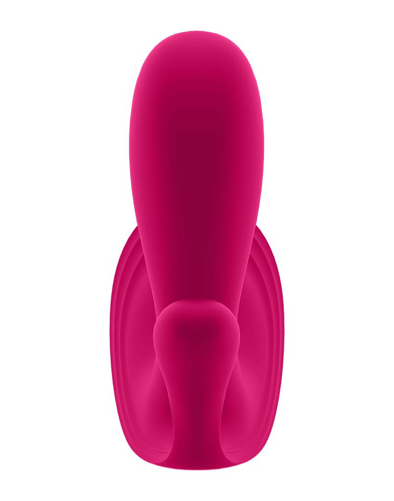 Satisfyer - Top Secret Plus - Draagbare Vibrator Met Anaal Stimulator - Roze