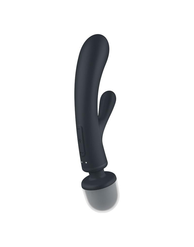 Satisfyer - Triple Lover - 2-in-1 Wand en Rabbit Vibrator - Zwart