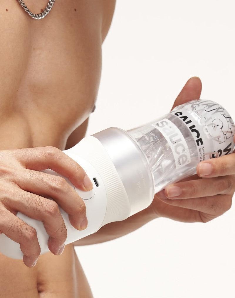 Sauce - Extra Sauce - Elektronische Masturbator Plus White Sauce Masturbator Sleeve - Met 5D Touch Sensor