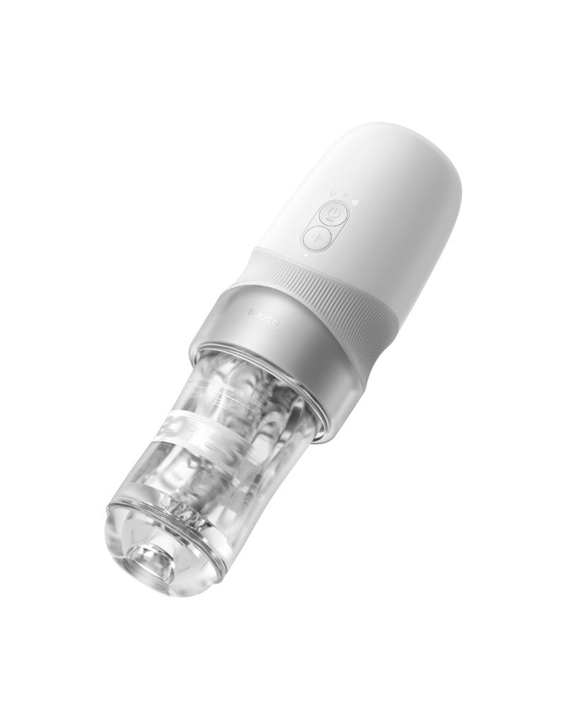 Sauce - Extra Sauce - Elektronische Masturbator Plus White Sauce Masturbator Sleeve - Met 5D Touch Sensor