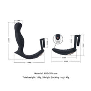 Sevanda - Black Mamba - Cockring met Vibrerende Prostaat Massager