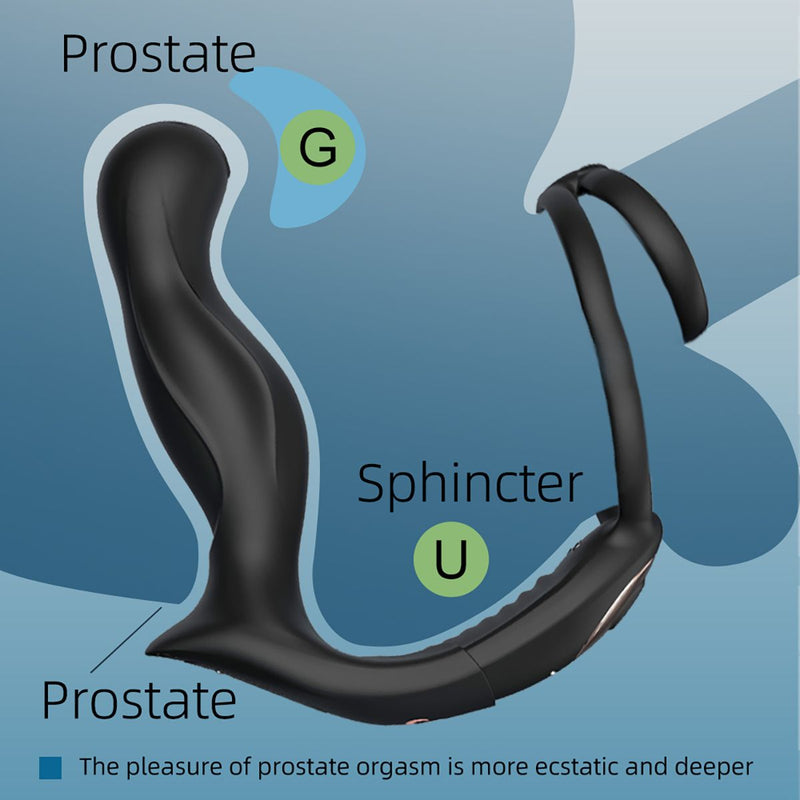 Sevanda - Black Mamba - Cockring met Vibrerende Prostaat Massager